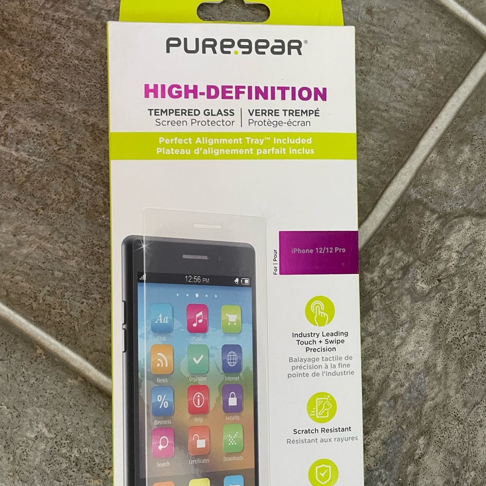 Tempered Glass Screen Protector for iPhone 12/12 Pro